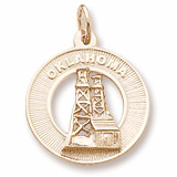 14K Gold Oklahoma Charm by Rembrandt Charms 14K Gold Oklahoma Charm by Rembrandt Charms