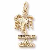 14K Gold Paradise Island Palm Tree Charm by Rembrandt Charms 14K Gold Paradise Island Palm Tree Charm by Rembrandt Charms