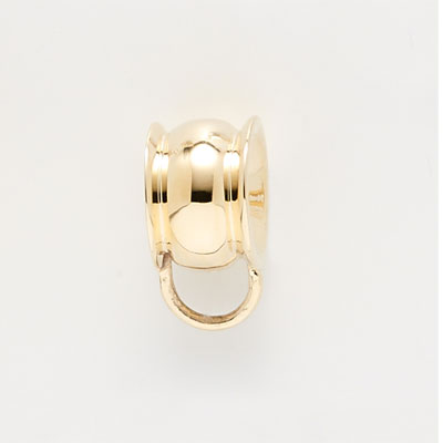14K Gold Raised Edges CharmDrop by Rembrandt Charms 14K Gold Raised Edges CharmDrop by Rembrandt Charms