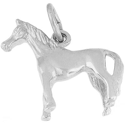 Sterling Silver Standing Horse Charm by Rembrandt Charms Sterling Silver Standing Horse Charm by Rembrandt Charms
