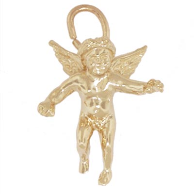 10K Gold Cherub Angel Charm by Rembrandt Charms 10K Gold Cherub Angel Charm by Rembrandt Charms
