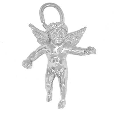 14K White Gold Cherub Angel Charm by Rembrandt Charms 14K White Gold Cherub Angel Charm by Rembrandt Charms