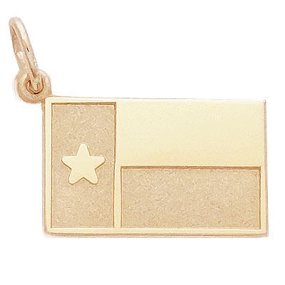 14k Gold Texas Flag Charm by Rembrandt Charms 14k Gold Texas Flag Charm by Rembrandt Charms