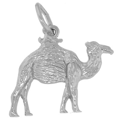 14K White Gold Camel Charm by Rembrandt Charms 14K White Gold Camel Charm by Rembrandt Charms
