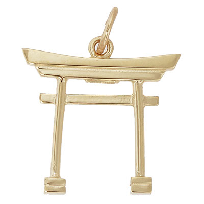 14k Gold Japanese Torii Gate Charm by Rembrandt Charms 14k Gold Japanese Torii Gate Charm by Rembrandt Charms