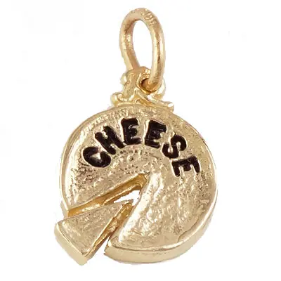 14K Gold Cheese Charm by Rembrandt Charms 14K Gold Cheese Charm by Rembrandt Charms