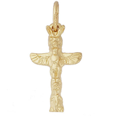 14K Gold Banff Totem Pole Charm by Rembrandt Charms 14K Gold Banff Totem Pole Charm by Rembrandt Charms