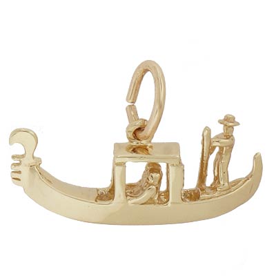 14k Gold Venetian Gondola Charm by Rembrandt Charms 14k Gold Venetian Gondola Charm by Rembrandt Charms