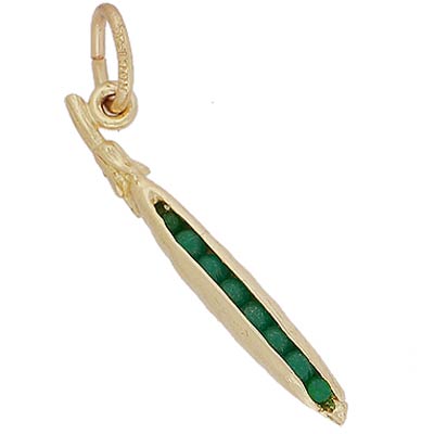14K Gold Peas in a Pod Charm by Rembrandt Charms 14K Gold Peas in a Pod Charm by Rembrandt Charms