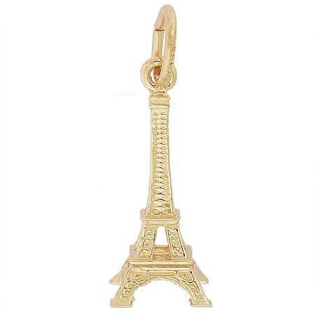 14k Gold Small Eiffel Tower Accent Charm by Rembrandt Charms 14k Gold Small Eiffel Tower Accent Charm by Rembrandt Charms