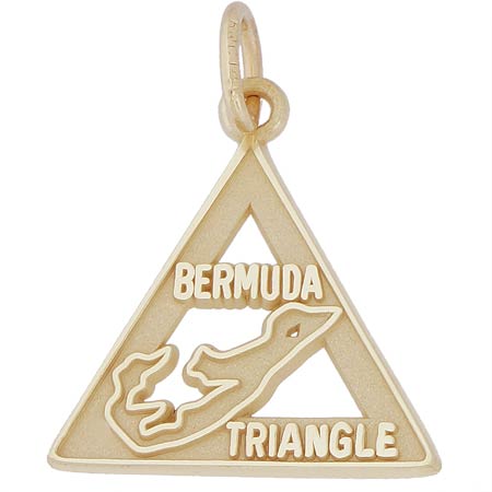 14k Gold Bermuda Triangle Charm by Rembrandt Charms 14k Gold Bermuda Triangle Charm by Rembrandt Charms