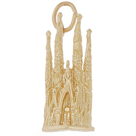 14k Gold Barcelona Cathedral Charm by Rembrandt Charms 14k Gold Barcelona Cathedral Charm by Rembrandt Charms