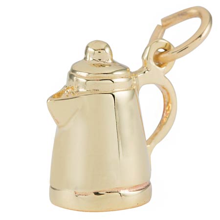 10K Gold Espresso Pot Charm by Rembrandt Charms 10K Gold Espresso Pot Charm by Rembrandt Charms