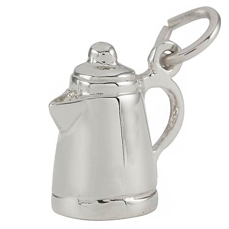 Sterling Silver Espresso Pot Charm by Rembrandt Charms Sterling Silver Espresso Pot Charm by Rembrandt Charms