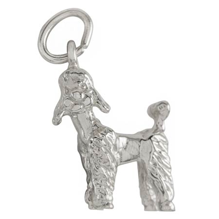 14k White Gold Poodle Dog Charm by Rembrandt Charms 14k White Gold Poodle Dog Charm by Rembrandt Charms