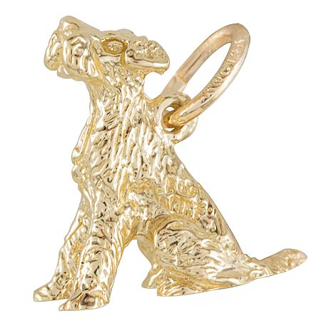 14k Gold Sitting Terrier Dog Charm by Rembrandt Charms 14k Gold Sitting Terrier Dog Charm by Rembrandt Charms