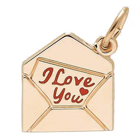 14k Gold Love Letter Charm by Rembrandt Charms 14k Gold Love Letter Charm by Rembrandt Charms