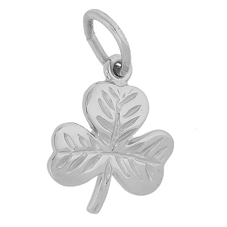 Sterling Silver Shamrock Charm by Rembrandt Charms Sterling Silver Shamrock Charm by Rembrandt Charms