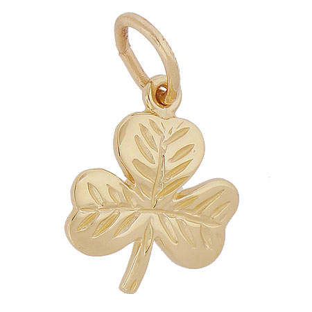 14K Gold Shamrock Charm by Rembrandt Charms 14K Gold Shamrock Charm by Rembrandt Charms