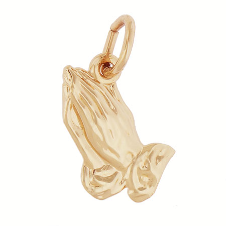 10K Gold Small Praying Hands Charm by Rembrandt Charms 10K Gold Small Praying Hands Charm by Rembrandt Charms