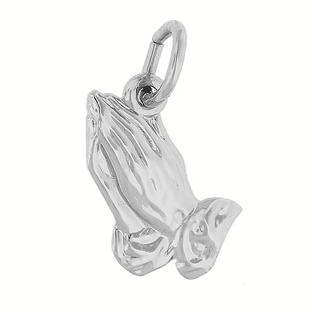 Sterling Silver Praying Hands Charm by Rembrandt Charms Sterling Silver Praying Hands Charm by Rembrandt Charms