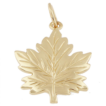 14k Gold Maple Leaf Charm by Rembrandt Charms 14k Gold Maple Leaf Charm by Rembrandt Charms