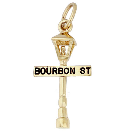 14K Gold Bourbon Street Lamp Charm by Rembrandt Charms 14K Gold Bourbon Street Lamp Charm by Rembrandt Charms
