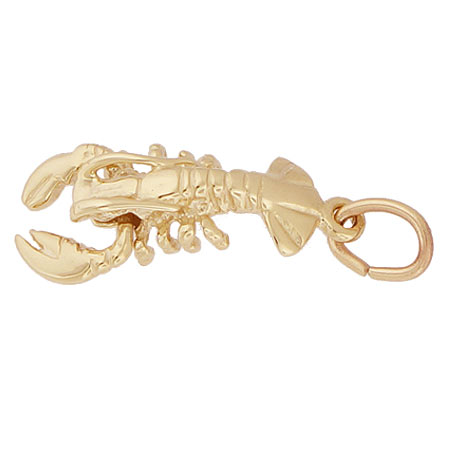 10K Gold Lobster Charm by Rembrandt Charms 10K Gold Lobster Charm by Rembrandt Charms