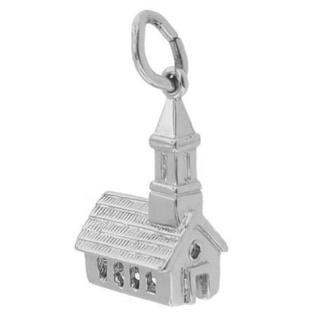 Sterling Silver Church Charm by Rembrandt Charms Sterling Silver Church Charm by Rembrandt Charms