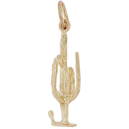 14K Gold Cactus Charm by Rembrandt Charms 14K Gold Cactus Charm by Rembrandt Charms