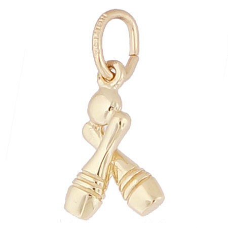 14k Gold Bowling Accent Charm by Rembrandt Charms 14k Gold Bowling Accent Charm by Rembrandt Charms
