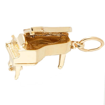 14K Gold Baby Grand Piano Charm by Rembrandt Charms 14K Gold Baby Grand Piano Charm by Rembrandt Charms
