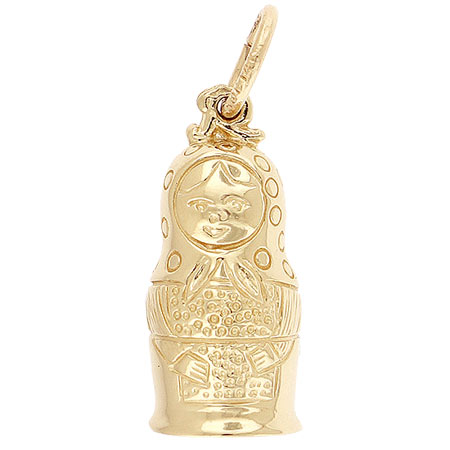 14k Gold Matryoshka Doll Charm by Rembrandt Charms 14k Gold Matryoshka Doll Charm by Rembrandt Charms