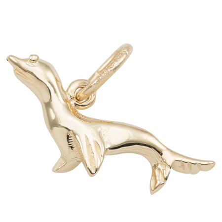 Gold Plate Seal Charm by Rembrandt Charms Gold Plate Seal Charm by Rembrandt Charms
