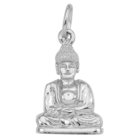 Sterling Silver Meditation Buddha Charm by Rembrandt Charms Sterling Silver Meditation Buddha Charm by Rembrandt Charms