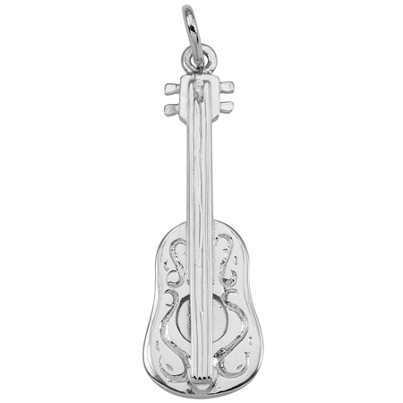 Sterling Silver Ukulele Charm by Rembrandt Charms Sterling Silver Ukulele Charm by Rembrandt Charms