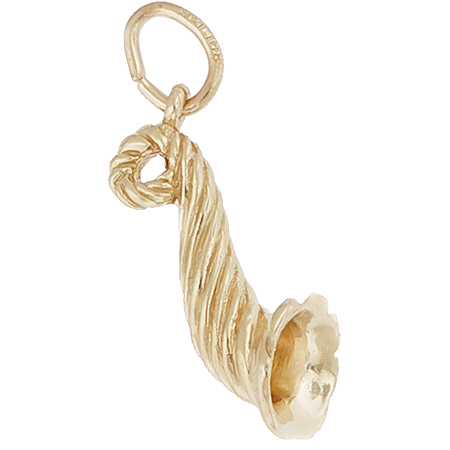 Gold Plate Horn of Plenty Charm by Rembrandt Charms Gold Plate Horn of Plenty Charm by Rembrandt Charms