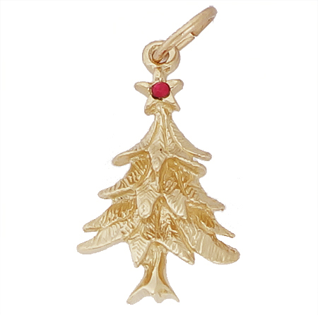 14K Gold Christmas Tree Charm by Rembrandt Charms 14K Gold Christmas Tree Charm by Rembrandt Charms