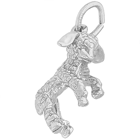 14K White Gold Lamb Charm by Rembrandt Charms 14K White Gold Lamb Charm by Rembrandt Charms