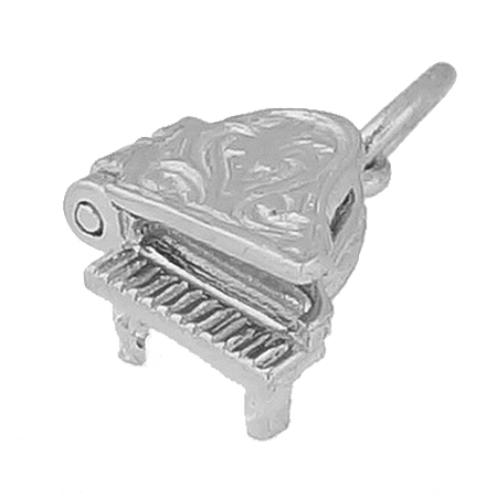 Sterling Silver Piano Accent Charm by Rembrandt Charms Sterling Silver Piano Accent Charm by Rembrandt Charms