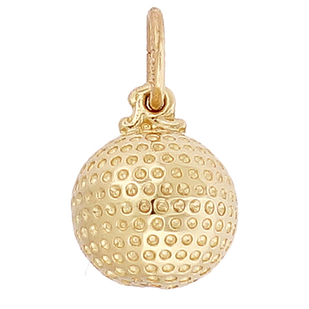 14k Gold Golf Ball Charm by Rembrandt Charms 14k Gold Golf Ball Charm by Rembrandt Charms