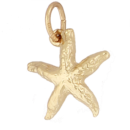 Gold Plate Starfish Charm by Rembrandt Charms Gold Plate Starfish Charm by Rembrandt Charms