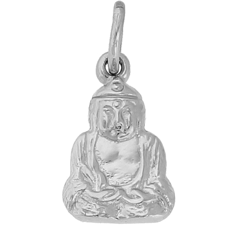 Sterling Silver Buddha Accent Charm by Rembrandt Charms Sterling Silver Buddha Accent Charm by Rembrandt Charms