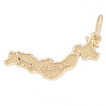 14k Gold Japan Map Charm by Rembrandt Charms 14k Gold Japan Map Charm by Rembrandt Charms