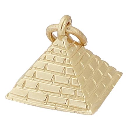 14K Gold Pyramid Charm by Rembrandt Charms 14K Gold Pyramid Charm by Rembrandt Charms
