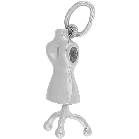 Sterling Silver Dress Form Charm by Rembrandt Charms Sterling Silver Dress Form Charm by Rembrandt Charms