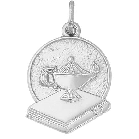 14k White Gold Graduation Charm by Rembrandt Charms 14k White Gold Graduation Charm by Rembrandt Charms