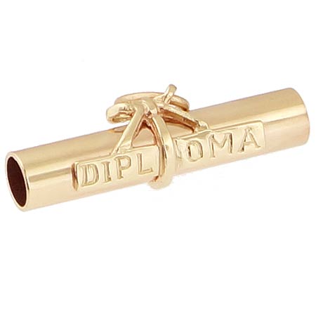 14k Gold Graduation Diploma Charm by Rembrandt Charms 14k Gold Graduation Diploma Charm by Rembrandt Charms