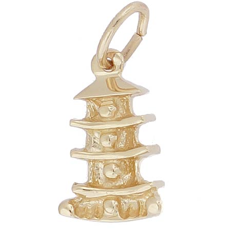 14k Gold Pagoda Charm by Rembrandt Charms 14k Gold Pagoda Charm by Rembrandt Charms