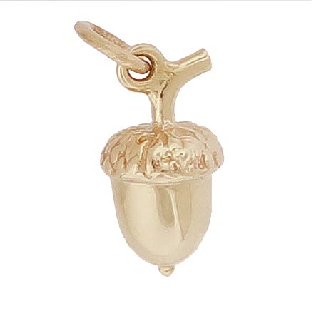 10K Gold Acorn Accent Charm by Rembrandt Charms 10K Gold Acorn Accent Charm by Rembrandt Charms